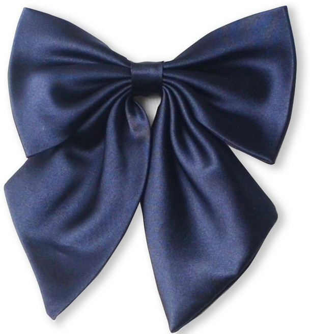 네이비 큰리본 교복 유니폼 여성 넥타이