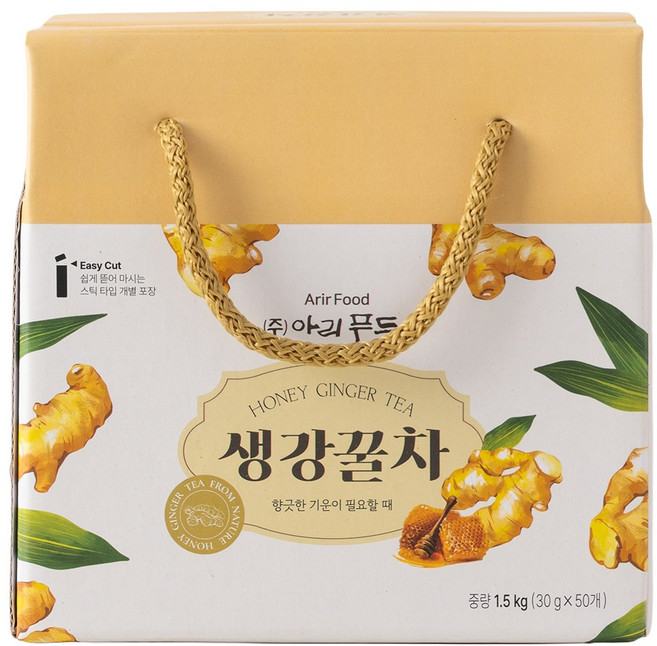 생강차 생강청 스틱형 액상 생강꿀차 선물용30g(50개), 1개, 30g, 50개입