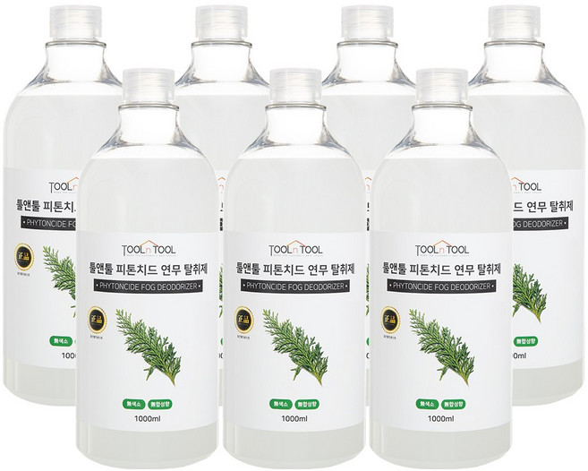 툴앤툴 피톤치드 연무액 7000ml(5000ml+2000ml 추가증정) 화장실냄새제거 피톤치드 연무기 용액 새집증후군제거