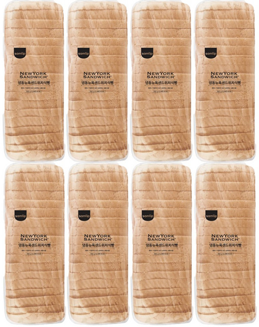 삼립 냉동 뉴욕샌드위치 식빵, 990g, 8개