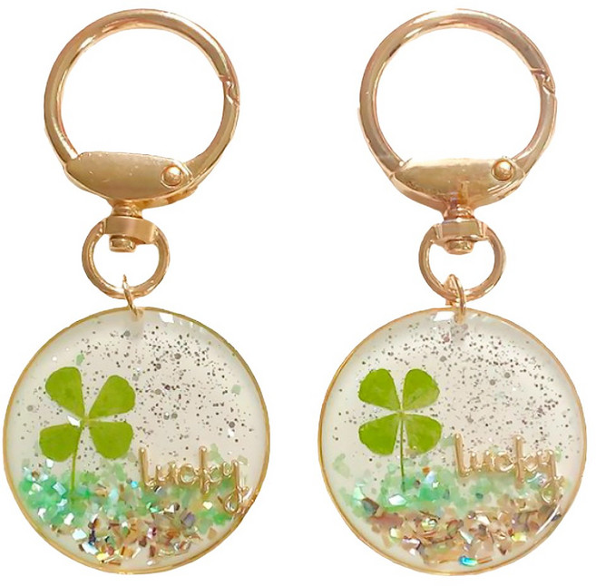 1+1 가영 네잎클로버 키링 열쇠고리 가방고리 행운