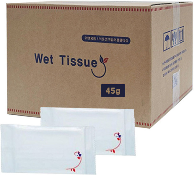 아이비물티슈 개별포장 업소용 물티슈, 1600개, 1매입, 45g
