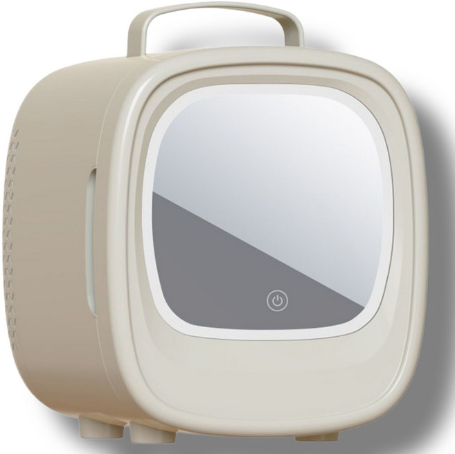 샤인쿨 28dB 저소음 미니 소형 화장품 냉장고 차량용 휴대용 온장고 무소음, 베이지