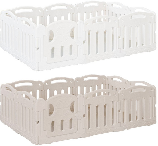 아누리 플레이 베이비룸 아기안전가드 울타리 세트 G, 베이지