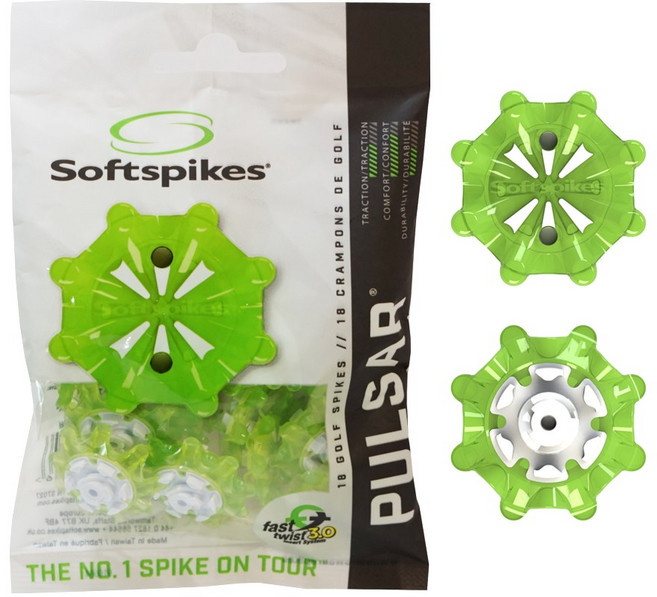 소프트스파이크 펄사 핀-아디다스 콜프화 스파이크클릿징 골프화징 온코, 18개, 그린화이트