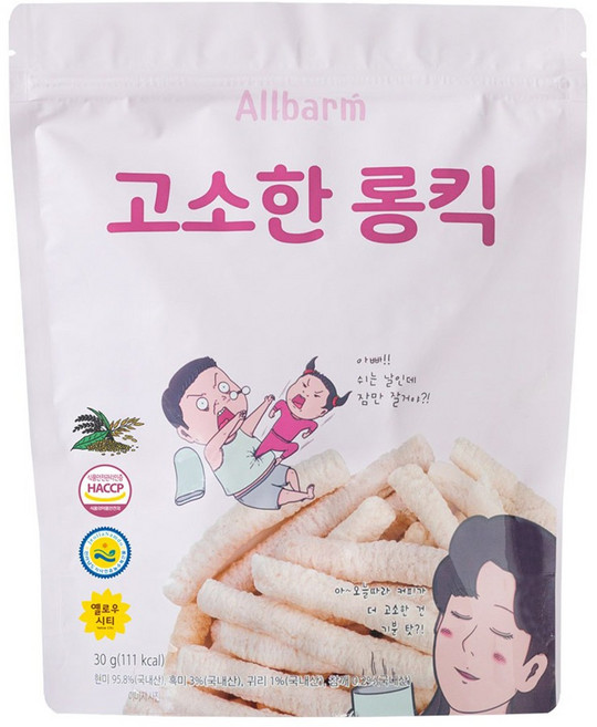 Allbarm 고소한 롱킥, 30g, 1개