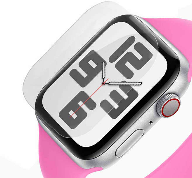 다이아큐브 애플워치 SE3 40mm 슬림 EPU 보호필름 5P 곡면엣지대응 고감도터치 스크래치복원 간편부착, 5개