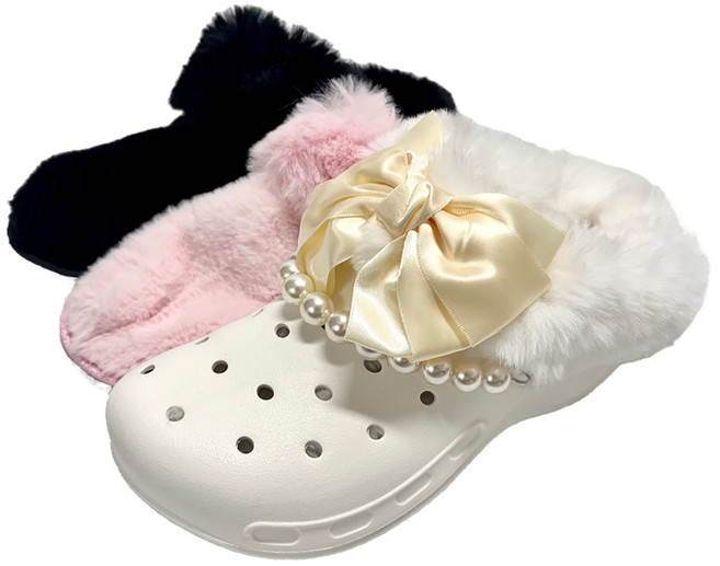 클로그 내피 3세대 3컬러 슬리퍼 털 탈부착 호환 안감 내피 키즈 성인 클로그인