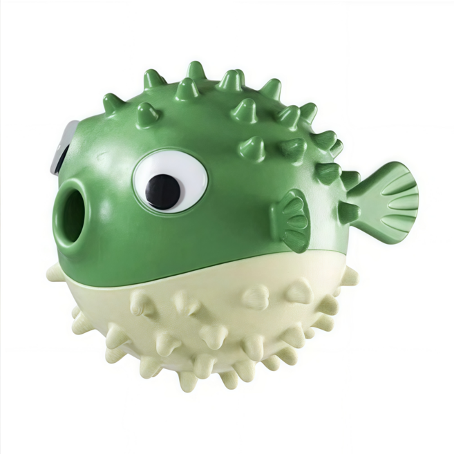 움직이는 강아지 지력개발 불안 완화 움직이는 강아지 장난감 간식볼 공 노즈워크놀이, 초록색