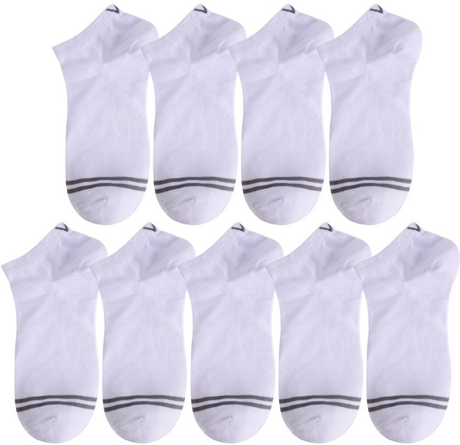 발렌티노크리스티 땀흡수 양말속면 100% 순면 + 드라이텍스 바닥링글 스니커즈 발목 양말 9켤레