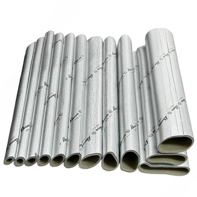 [시소상점] 건설사 납품용 난연 + 친환경 인증 보온재 (15A부터 200A까지) 가교발포폴리에틸렌 보온재 배관용 은박, 34mm (25A), 1개