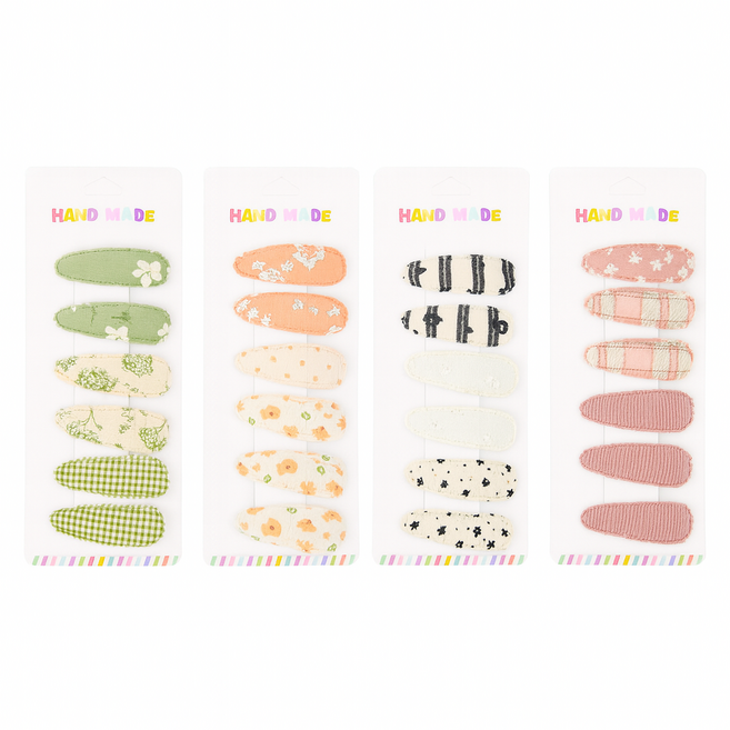 [12시이전당일배송]파스텔 똑딱삔 42ps 세트7디자인 대용량