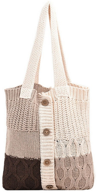 타니티니 가벼운 뜨개 네트 다용도 숄더백 2colors