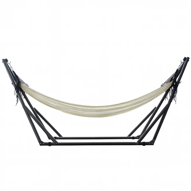 STAGER 캠핑용 가정용 스탠드형 메쉬해먹 모기장 보관가방 풀세트, 브라운 - 쿠팡