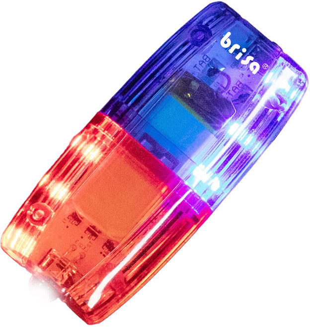 브리사 어깨 경광등 LED 경고등 휴대용 순찰 점멸등 충전식, 1개