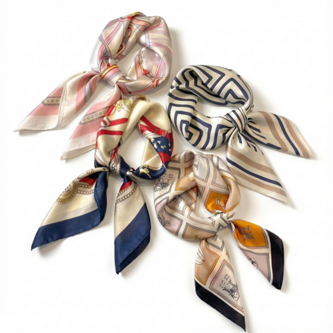 라로스 데일리 여성 스카프 4종 세트