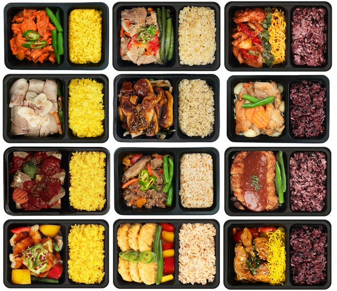 [샐러드보울] 넉넉소반 체육관도시락 프리미엄 직장인 혼밥 도시락 세트, 4222g, 1세트