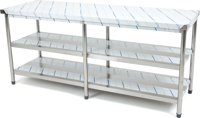 미래주방 업소용작업대 2단 1800 스텐작업대 스테인레스 주방 선반 조리대, STS201(국내산)