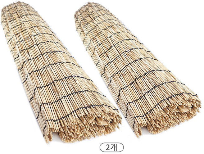 맘물상 천연 100% 갈대 대나무발 갈대발 문발 2개
