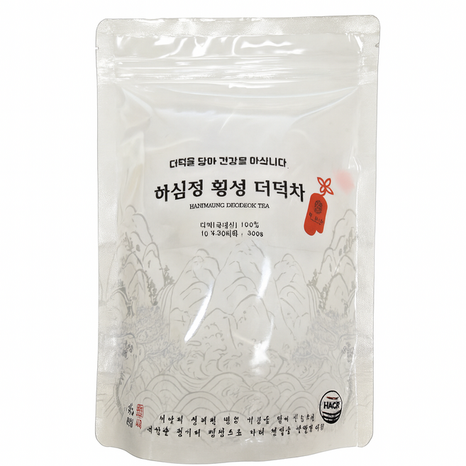 하심정 횡성 더덕차 30티백 국내산, 1개, 30g