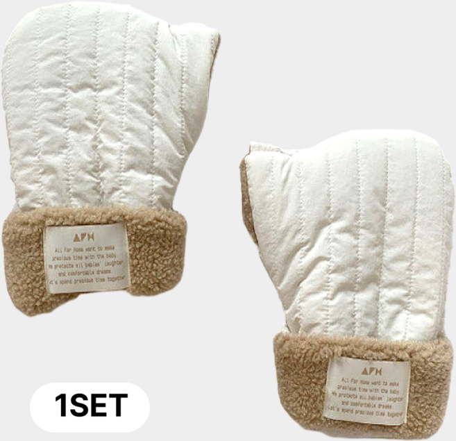 소브리 킥보드 자전거 핸드워머 방한 장갑, 1개, 베이지