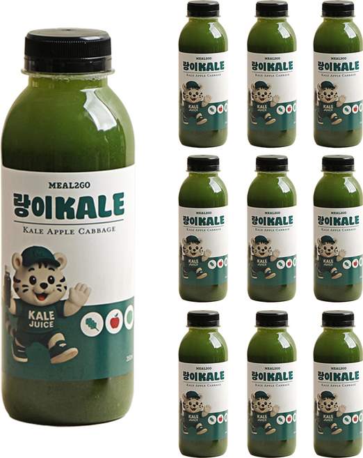 [밀투고] 랑이주스 클렌즈주스 KALE, 10개, 350ml