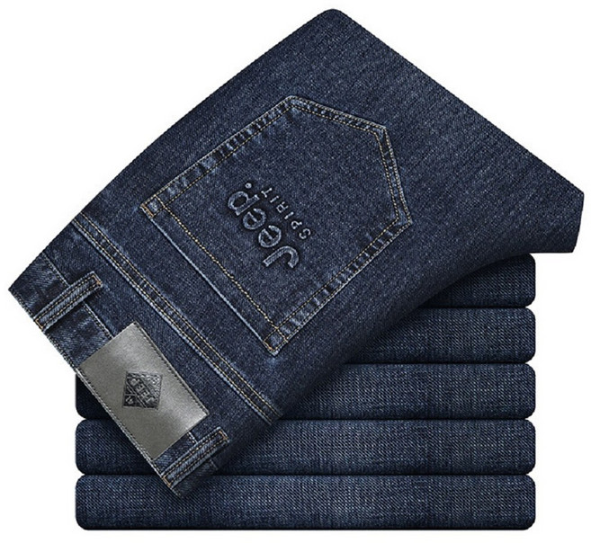 JEEP Spirit (지프스피릿) 남성 청바지 마이크로 탄성 미드 웨이스트 팬츠 비즈니스 캐주얼 청바지 Jeans-26812