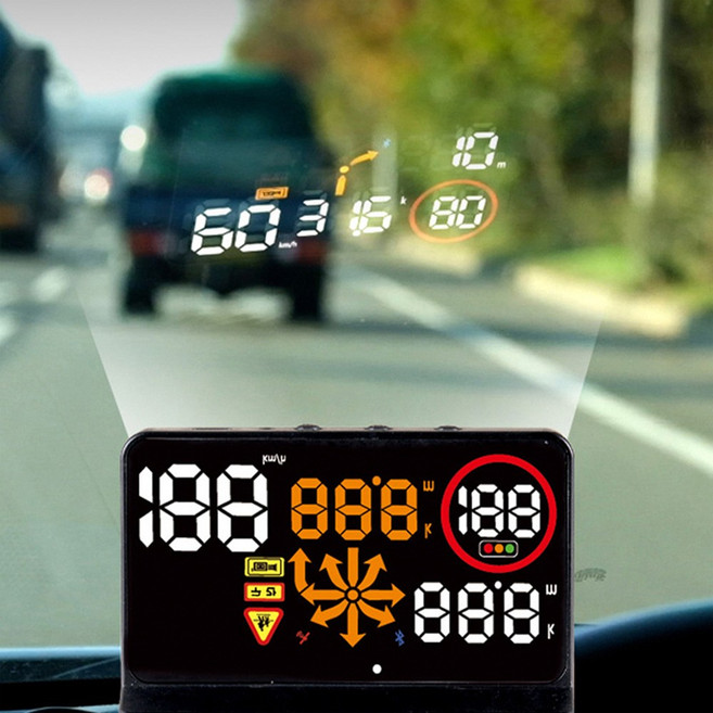 [할인이벤트] 아이허드 플러스 CH4100 /아이나비 앱연동-단속카메라 단독실행 HUD 헤드업디스플레이/사은품, 기본-시거잭 전원케이블, 1개