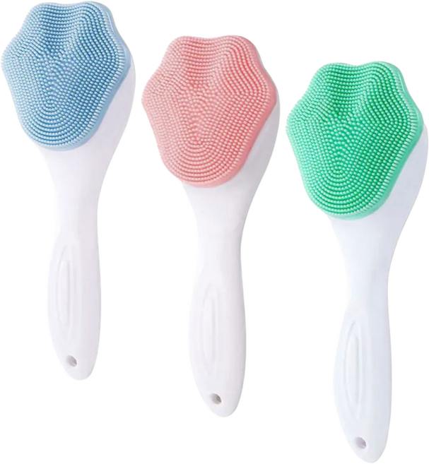 1+1 하피디코 실리콘 모공 세안 브러쉬, 2개, 핑크