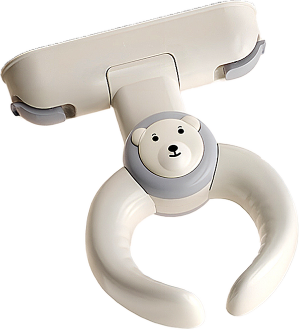 베베릴렉스 붙이는 아기 샤워 목욕 핸들 2세대, 1개, 애쉬베어