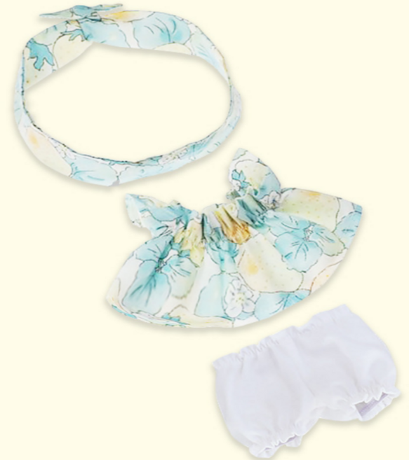 티니숲속 20cm 썸머 원피스 세트 솜인형 아이돌 인형 옷, 블루 원피스 세트, 1개