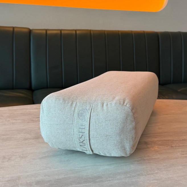 라크시 요가볼스터 린넨 볼스터 임산부 다이어트 명상 소파베개 yoga pillow, 1개, 화이트
