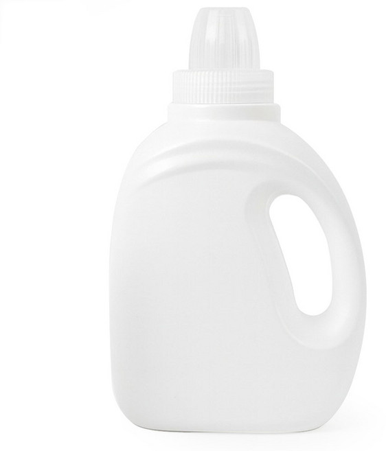 세제용기 1리터(ACH-48), 흰색 용기, 투명 계량캡, 1개, 1L