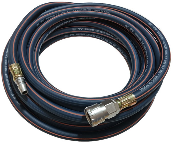 고압 에어호스 콤프레샤 5M 10M 15M 20M 30M 50M 카플러장착 콤프레샤호스, 1개