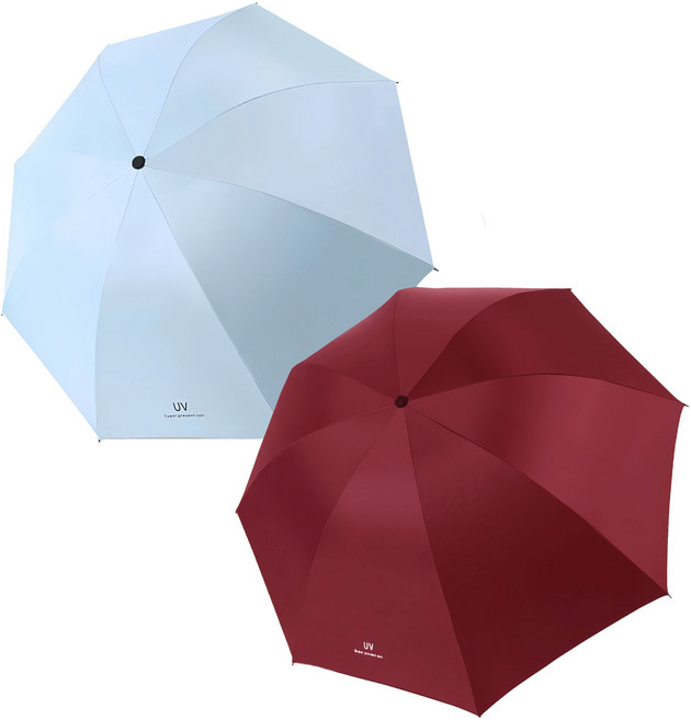 시크벤 양방향 완전자동 원버튼 접이식 97cm 대형 암막 3단 자동우산 1+1