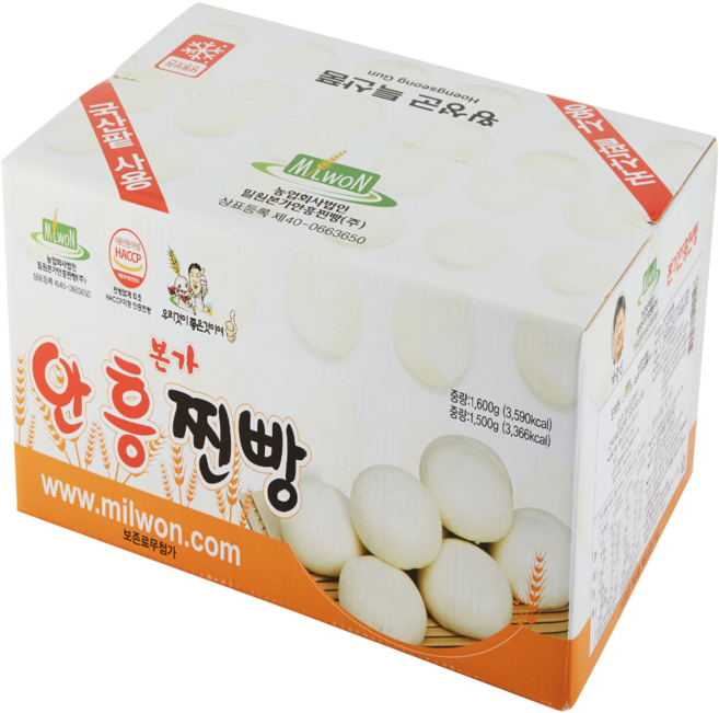 직판 밀원본가 안흥찐빵 국산팥, 1.6kg, 1개