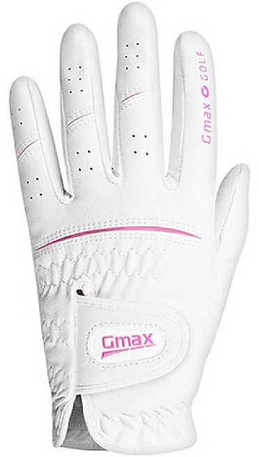 지맥스 프리조이 극세사 여성 한손 양손 골프장갑, 화이트핑크, 1세트