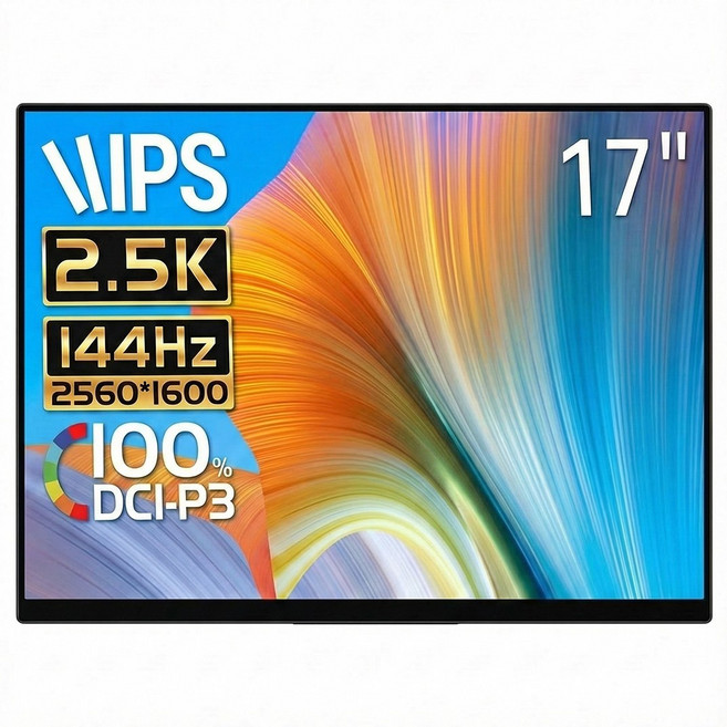 EHOMEWEI 이홈웨이 R시리즈 16 17.3 18인치 OLED QLED IPS 4K 2.5K 휴대용 모니터 DCI-P3 120Hz 265Hz 게이밍 맥북 듀얼모니터, RQG-170PW, 43.2cm