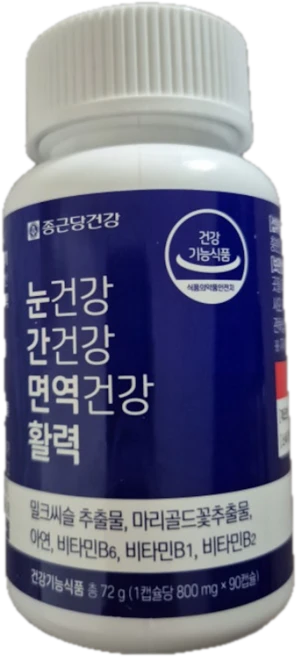 종근당건강 눈건강 간건강 면역건강 활력, 1개, 90정 - 쿠팡