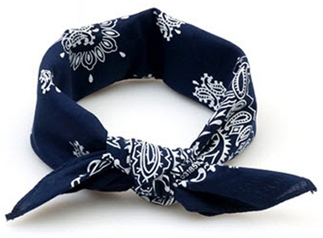 온스타일링 01 Y블리 반다나 헤어밴드 페이즐리 스카프 여성 여아 남자 머리띠 (국산 최다색상)