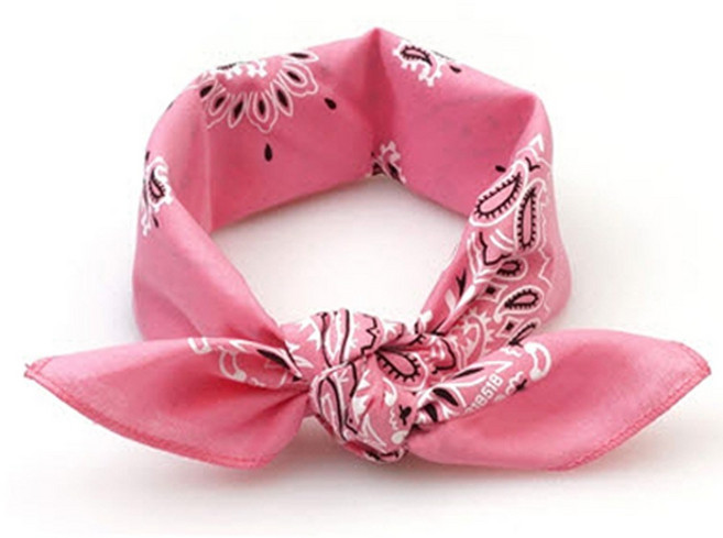 온스타일링 01 Y블리 반다나 헤어밴드 페이즐리 스카프 여성 여아 남자 머리띠 (국산 최다색상)