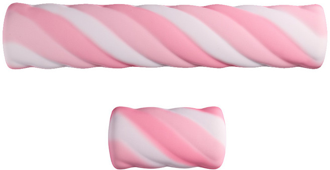 잼몬스터 마시멜로 메모리폼 마우스패드 팜레스트 키보드 손목받침대 쿠션 보호, 1세트, 핑크