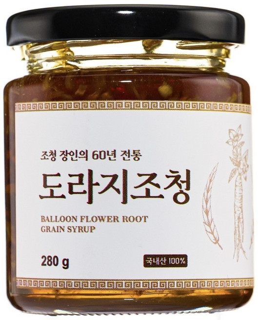 용두동할머니조청 수제 도라지청 국내산 쌀조청 선우제이 도라지조청 280g 1.2kg, 1개