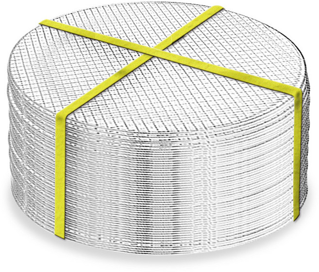 꾸버스 일회용석쇠 원형 애플석쇠 43 45 47 57 60장묶음 태망 도매 펜션 식당 업소용 불판 바베큐그릴, 1세트
