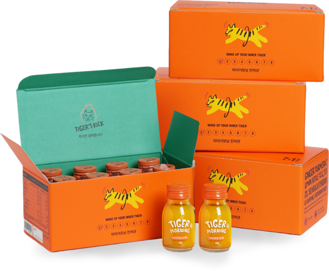 타이거모닝 진저샷 미니보틀, 40g, 32개