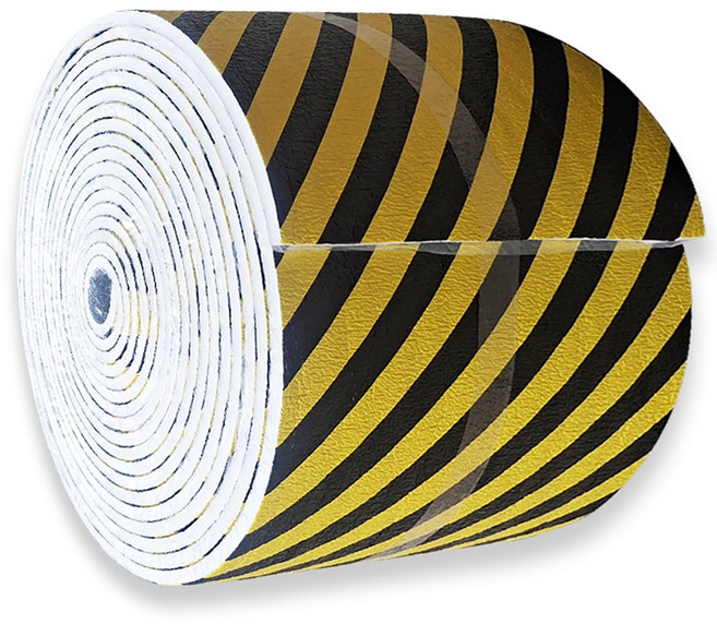 접착식 모서리보호대 안전쿠션 폭50cm 총길이 1m단위 안전보호쿠션 안전커버 안전매트 두께 12t 주문수량이어서연결발송 보호쿠션 코너보호대 주차장 벽보호대, 폭50cm x 총길이 1m단위