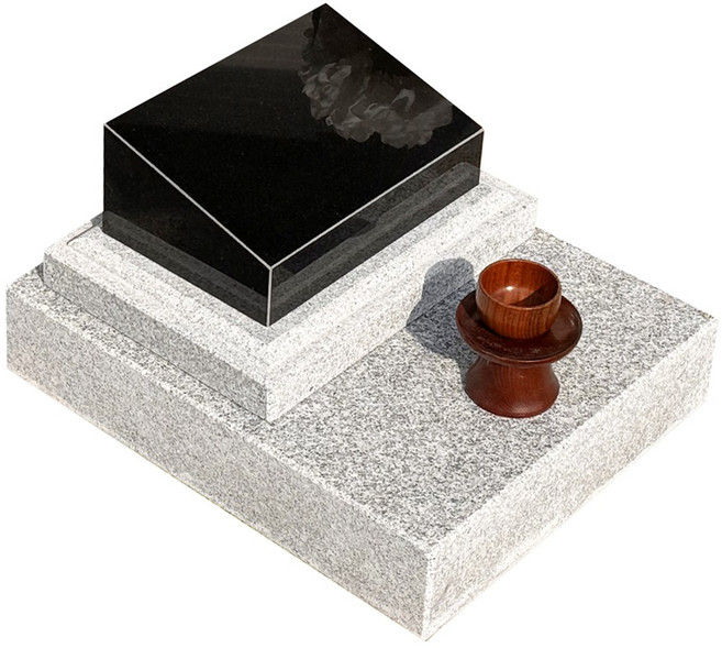 소형비석+하프석관 세트 평장비석 1위용/2위용 OS300D SET 비석문구 무료, 1개