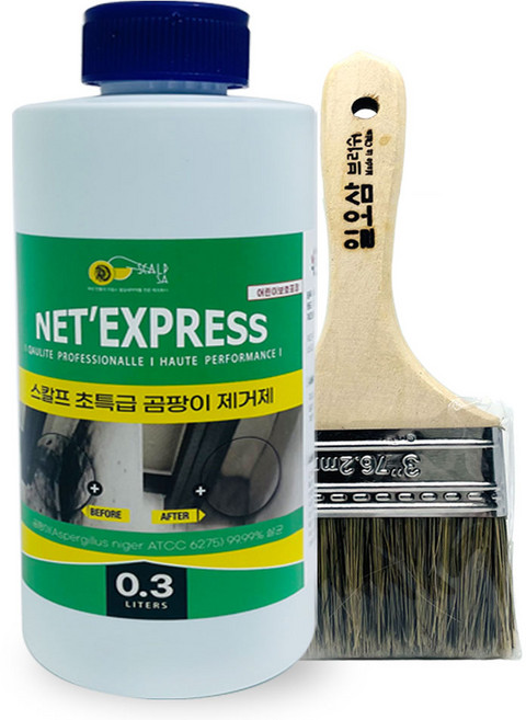 스칼프 곰팡이제거제 300ml+붓 벽지 베란다 곰팡이제거제, 1개, 300ml