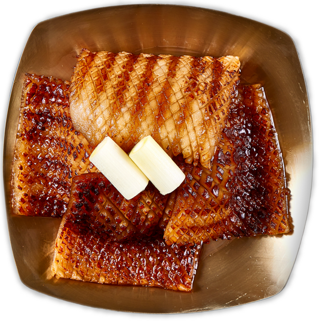 [다쓴다몰] 칼집 쏙쏙 국내산 벌집 양념 돼지껍데기 1kg 술안주, 1개