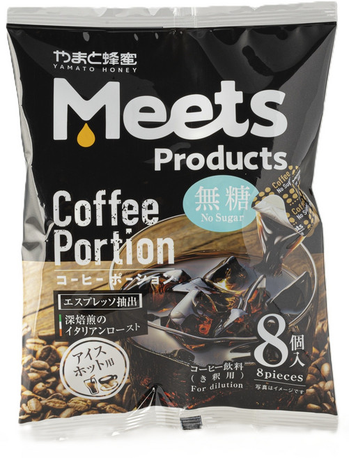 일본 Meets 미츠 포션커피 1봉지 8개입 블랙 캡슐커피, 1개, 18g